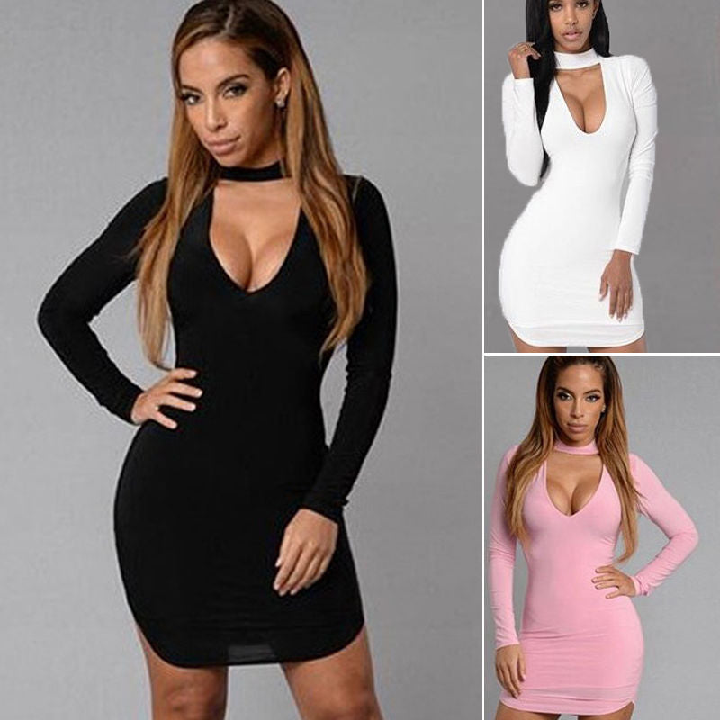 Bursting with Style: Sexy V Collar Cocktail Dresses for Fashionistas - Antoniette Apparel